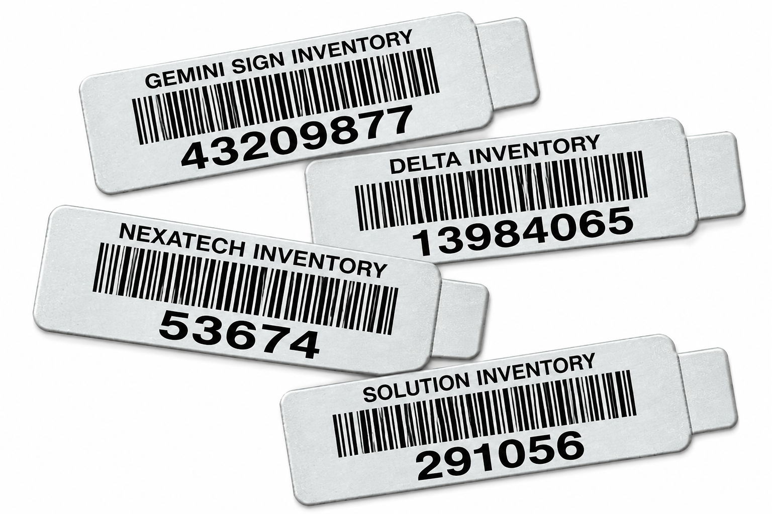 TABBED METAL TAGS
